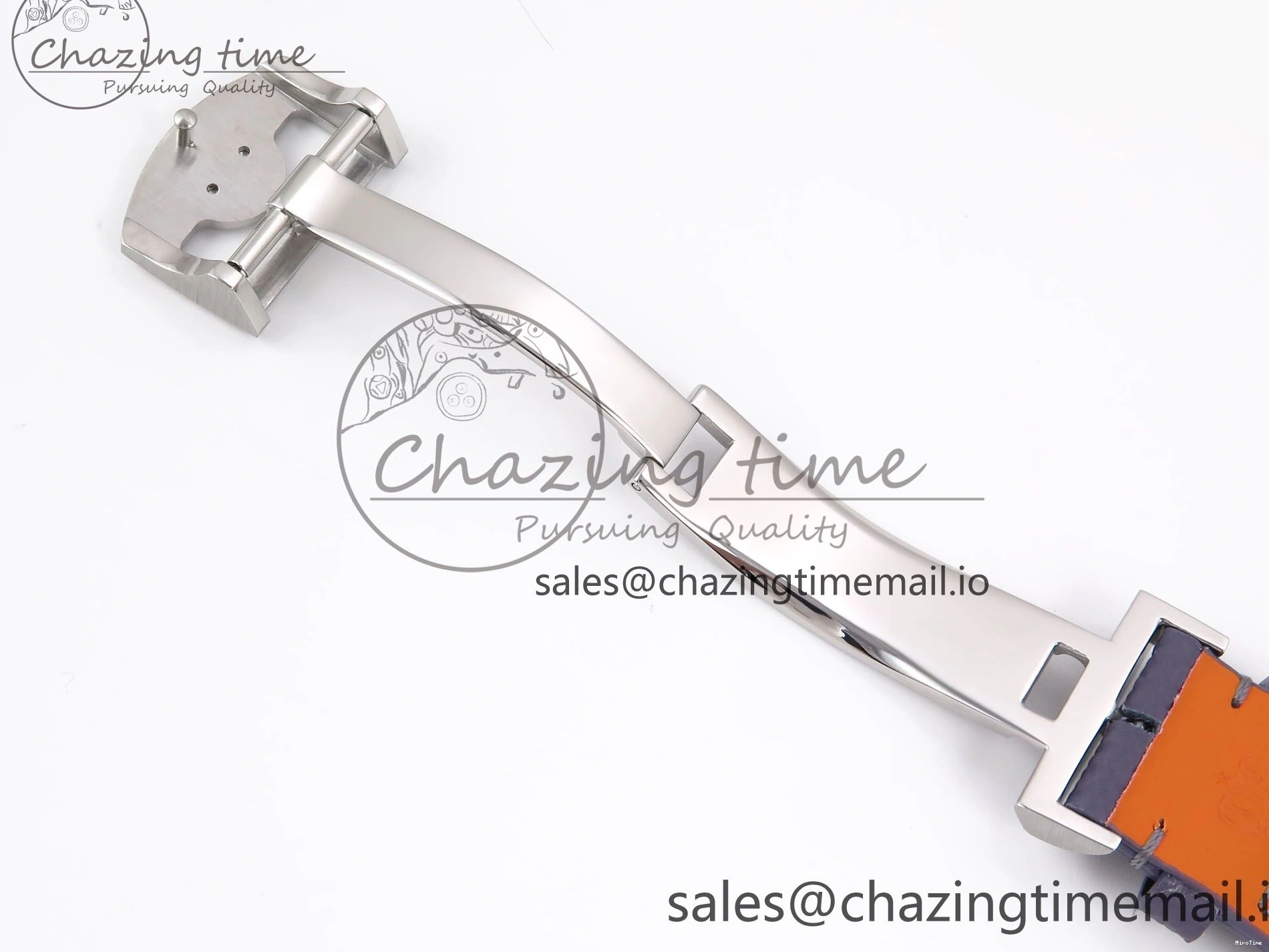 MIROTIME 0601 Lightweight Portugieser Automatic SS IW501708 APSF 1:1 Best Edition Light Blue Dial on Gray Leather Strap A 7012